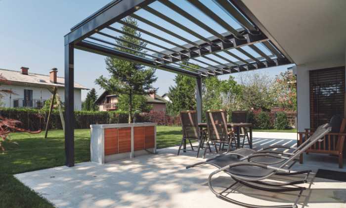 Attached Pergola