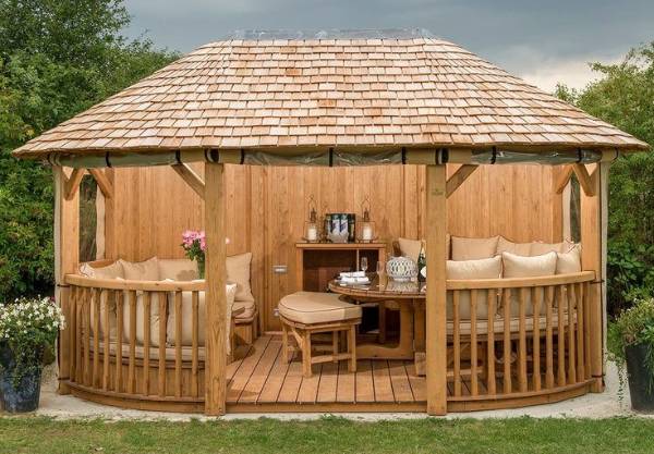 Built-In Seating Gazebo