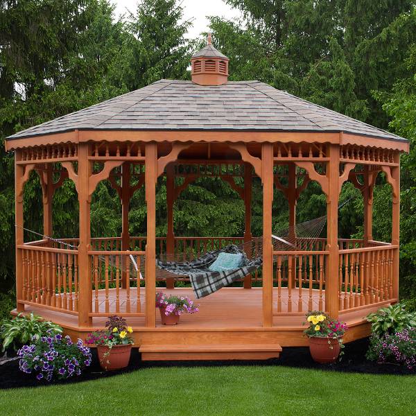 Natural Wood Gazebo