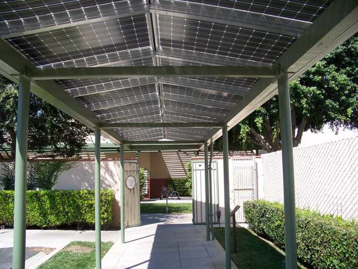 Solar Panel Pergola