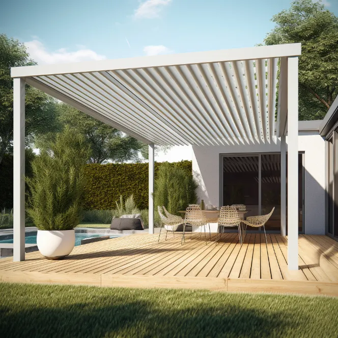 Modern Serenity Haven Pergola - Aluminum Pergola Design 