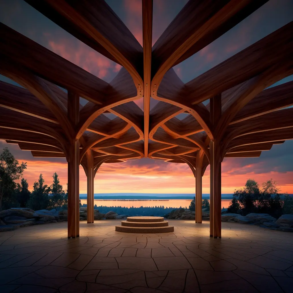 Sunset Serenity Pavilion - Pergola Design