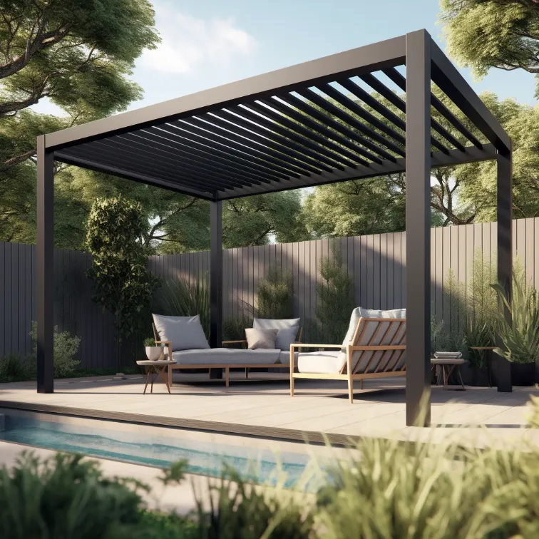 Tranquil Poolside Retreat - WPC Pergola Design