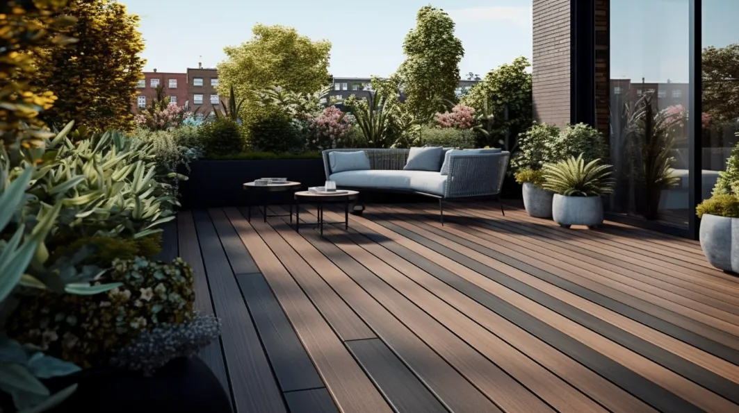 Contemporary Garden Terrace Deck