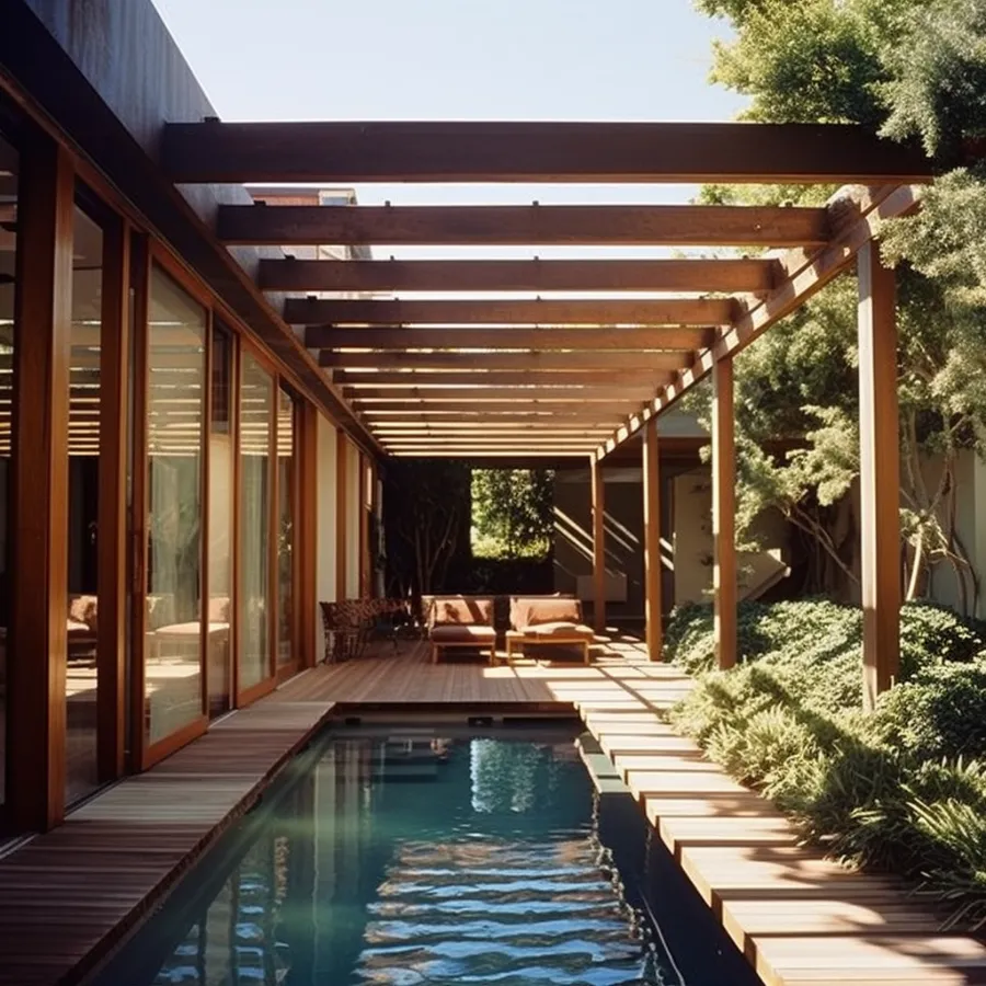 Modern Oasis Pergola - Wooden Pergola Design