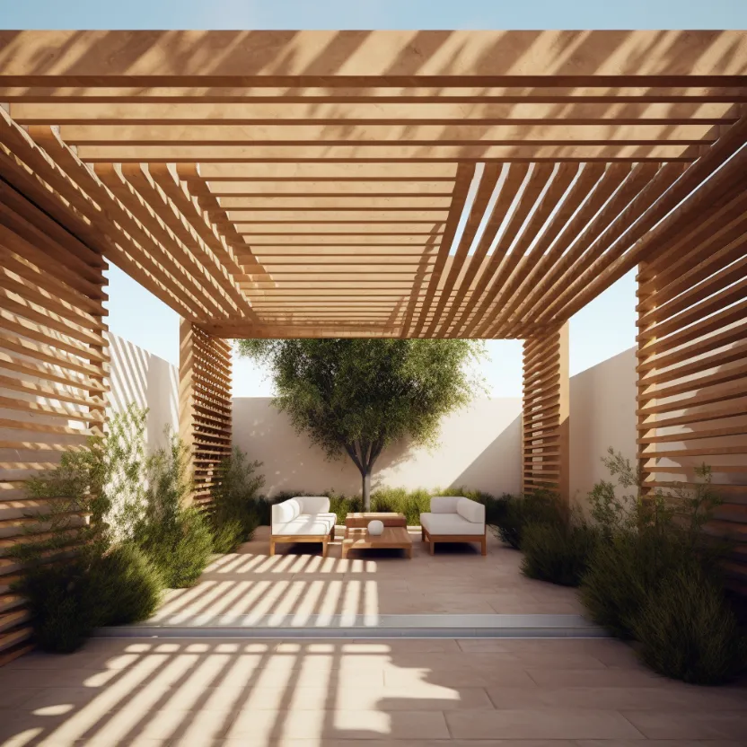 Desert Zen Pergola - Wooden Pergola Design