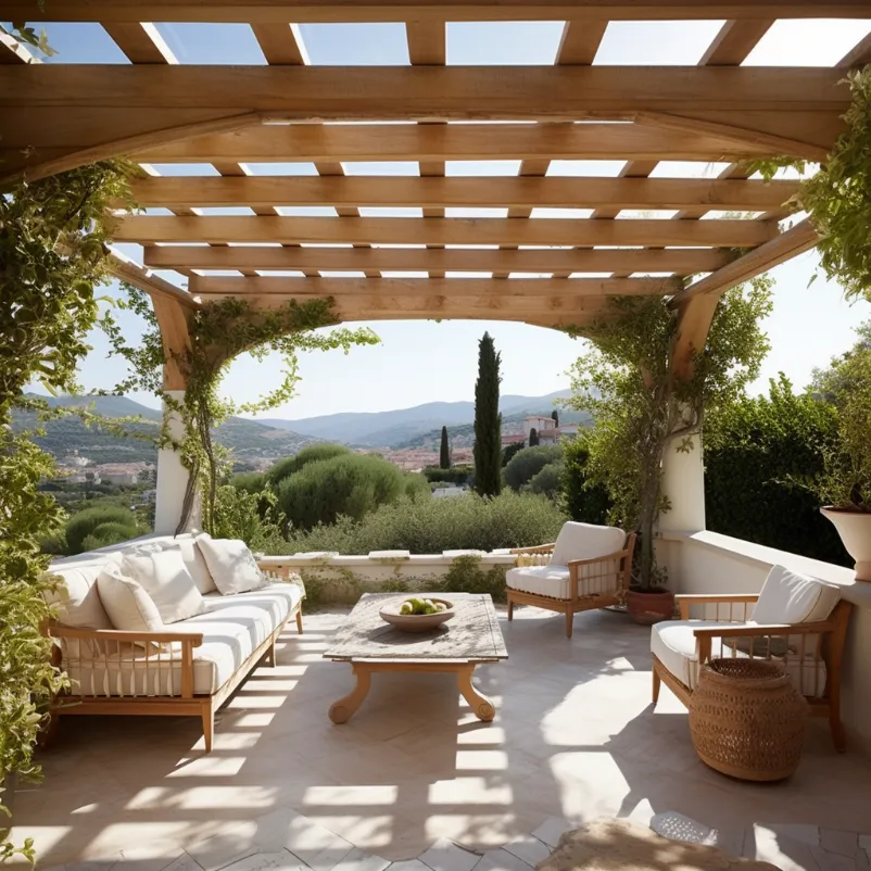 Mediterranean Oasis Pergola - Wooden Pergola Design