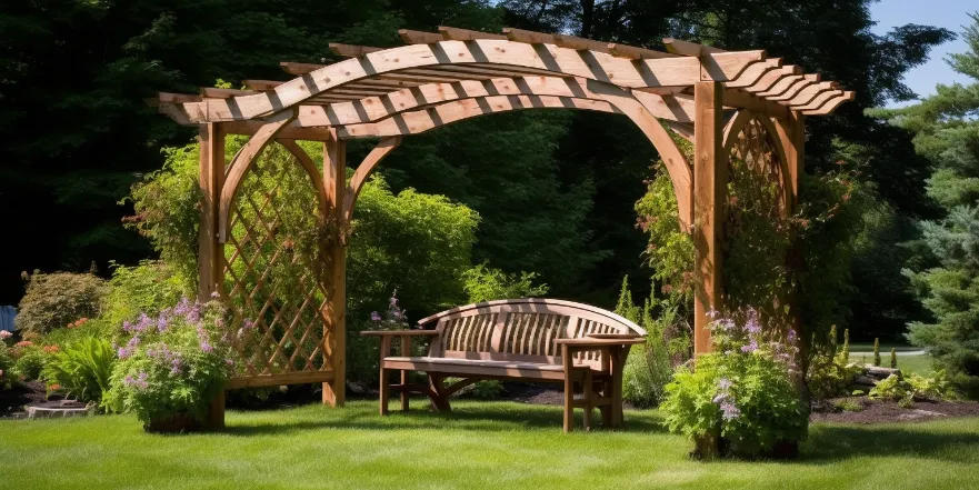 Tranquil Woodland Canopy Pergola - Wooden Pergola Design