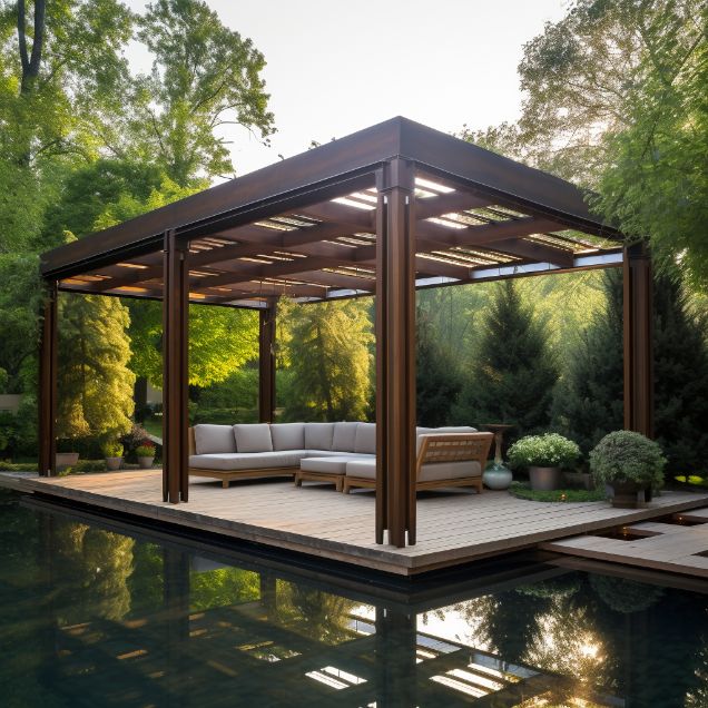 how tall should a pergola be on a deck