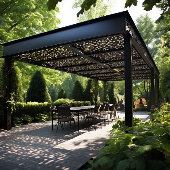 how to build a large free standing pergola