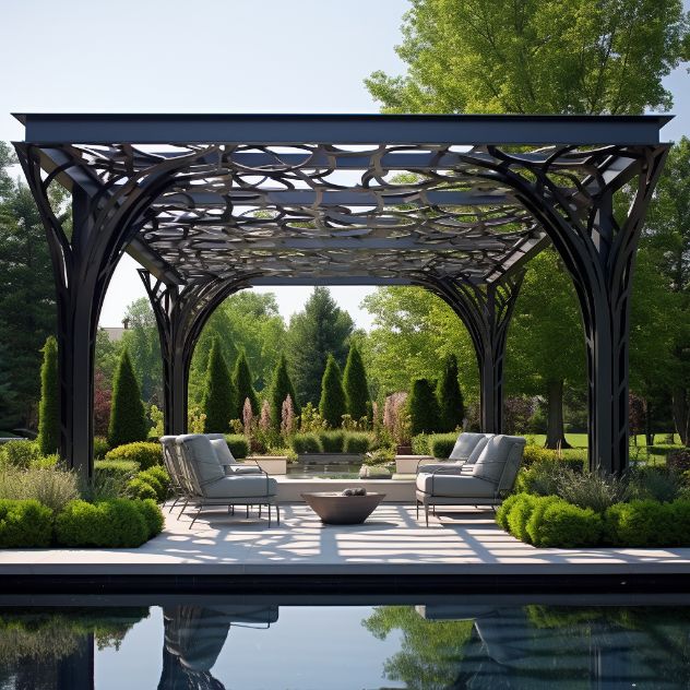 how to build a pergola with stone columns