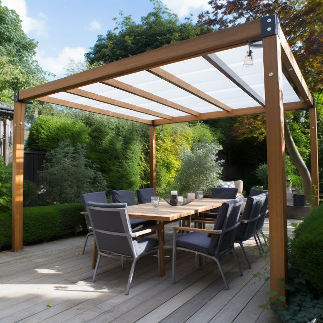 how to build an attached wood pergola