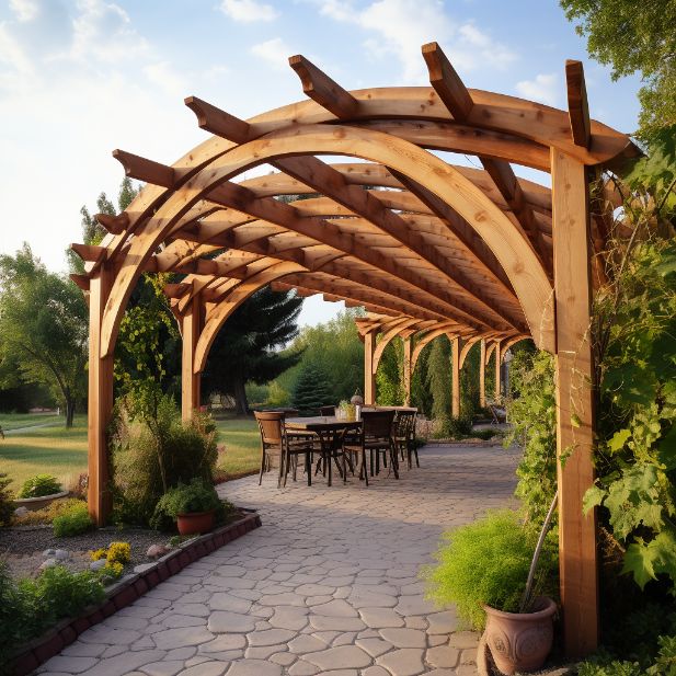 how to hang a porch swing on a pergola