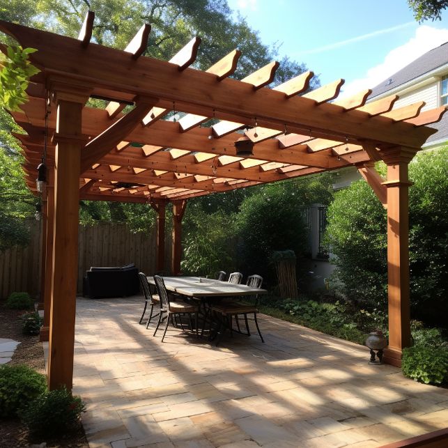 how to make footings for a pergola