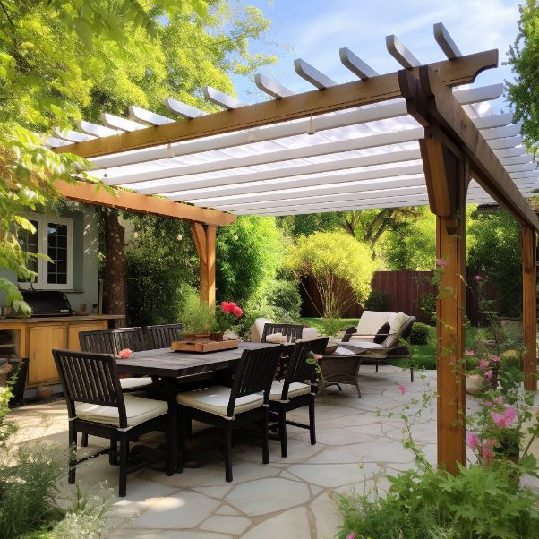how to pitch a pergola roof