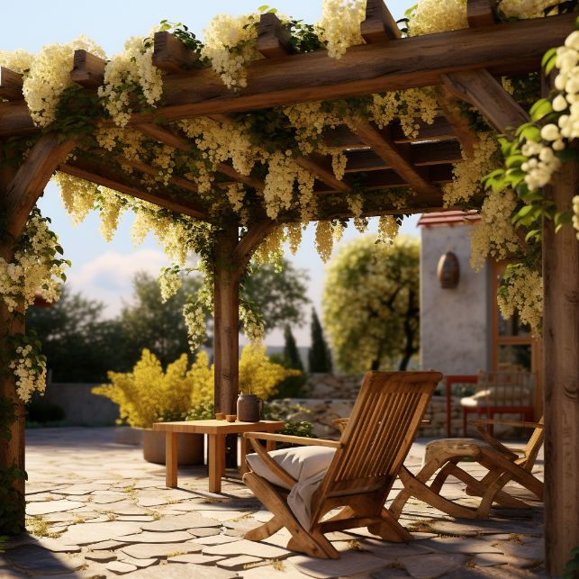 how to turn a pergola into a covered porch