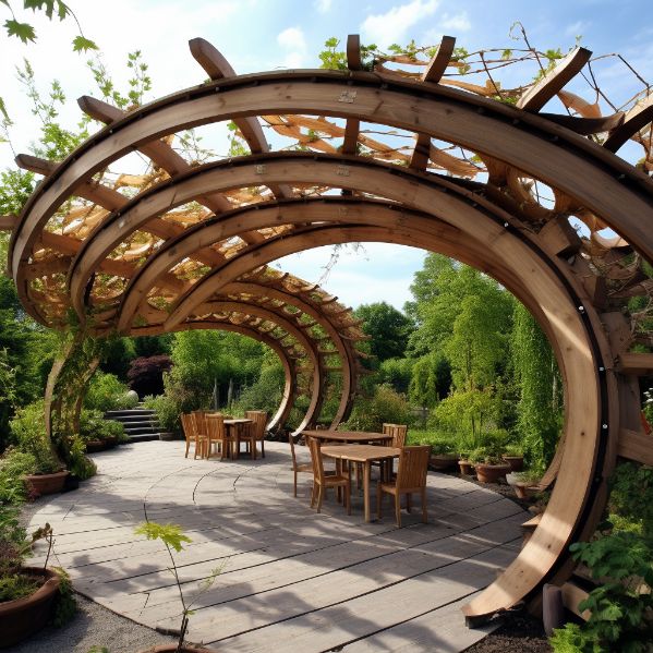 what direction should a pergola face