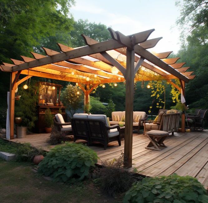 what is the average height of a pergola