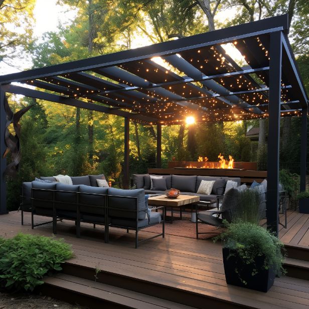 what to put on pergola roof