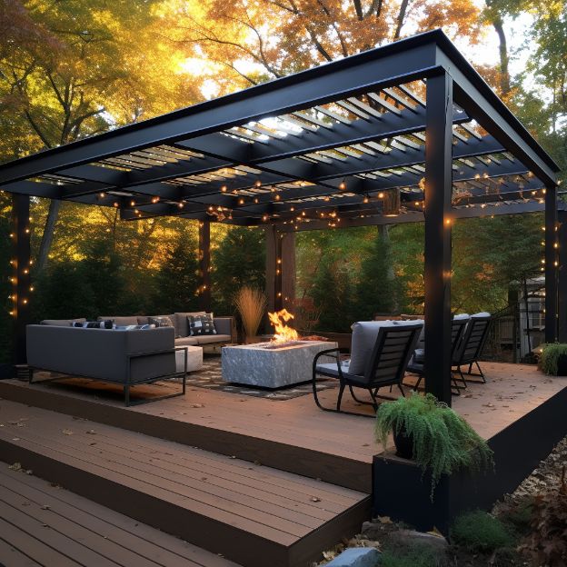 what to put on top of pergola