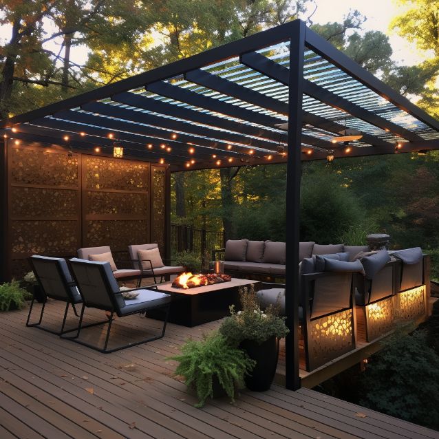 what to use for pergola roof