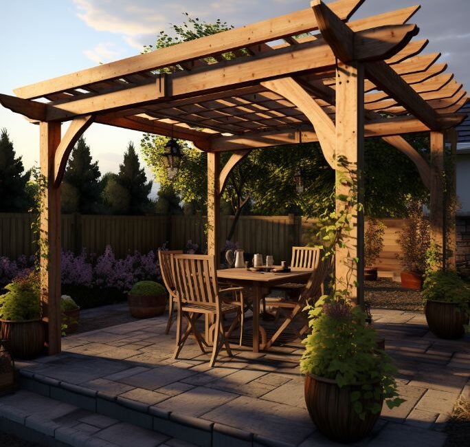 which way should pergola rafters run